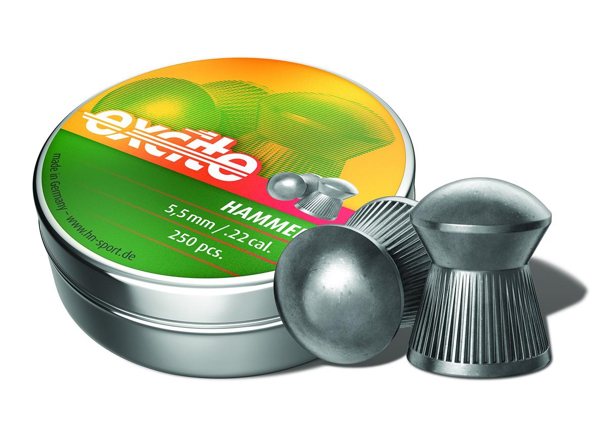 H&N Excite Hammer .22 Caliber Domed Airgun Pellets Plinking
