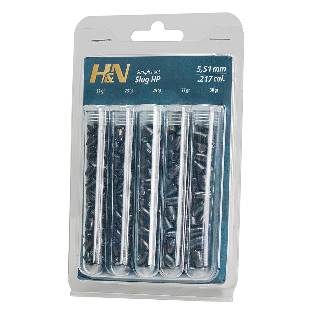 H&N Slug Sampler .22 Cal 5.51mm Head Size 150 Count