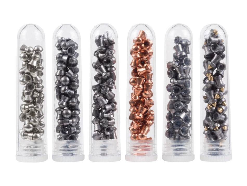 H&N Hunting Sampler Type II .177 Caliber Airgun Pellets 6 Types