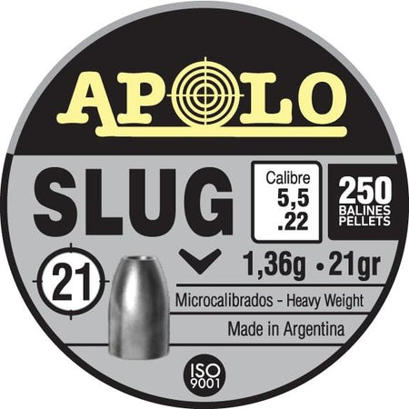 Hatsan Apolo Slug Air Rifle Pellets .22 Cal 21gr 250 Count