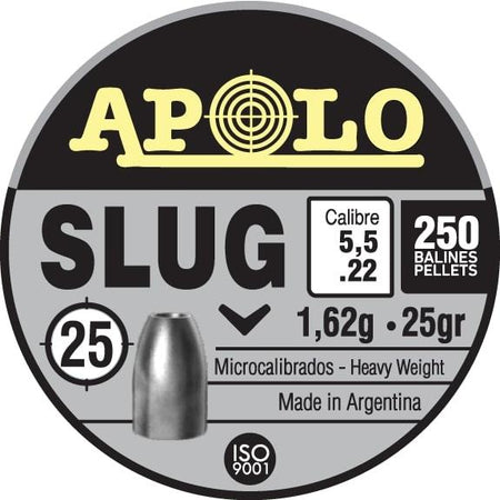 Hatsan Apolo Slug Air Rifle Pellets .22 Caliber 25 Grain 250 Count
