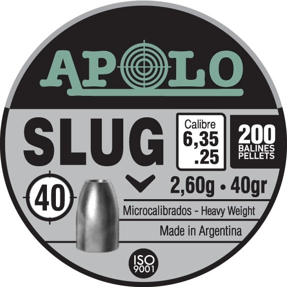 Hatsan Apolo Slug Air Rifle Pellets .25 Caliber 40 Grain 200 Count