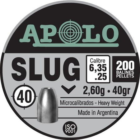 Hatsan Apolo Slug Air Rifle Pellets .25 Caliber 40 Grain 200 Count