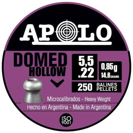 Hatsan Apolo Domed Hollow Point Air Rifle Pellets .22 Cal 14.6gr 250ct