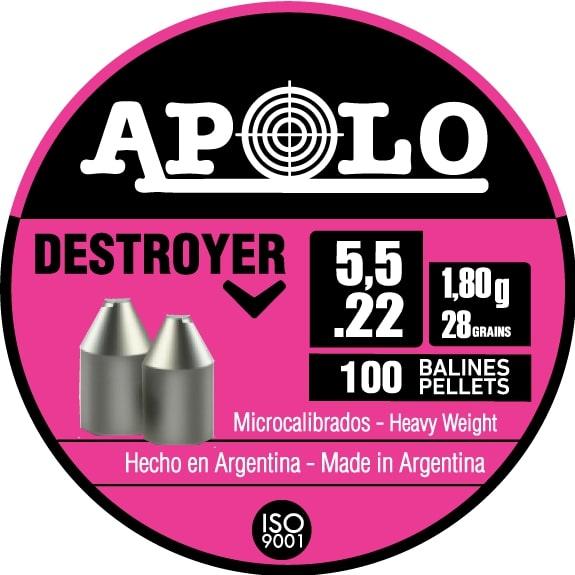 Hatsan Apollo Destroyer Air Rifle Pellets .22 Cal 28 gr 100 Count