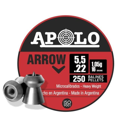 Hatsan Apolo Arrow Air Rifle Pellets .22 Cal 16 gr 250 Count
