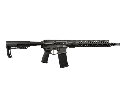 Patriot Ordnance Factory 02049 Minuteman 300 Blackout 30+1 13.75" Black Nitride Barrel/ Tungsten Cerakote Aluminum Receiver Picatinny Rail