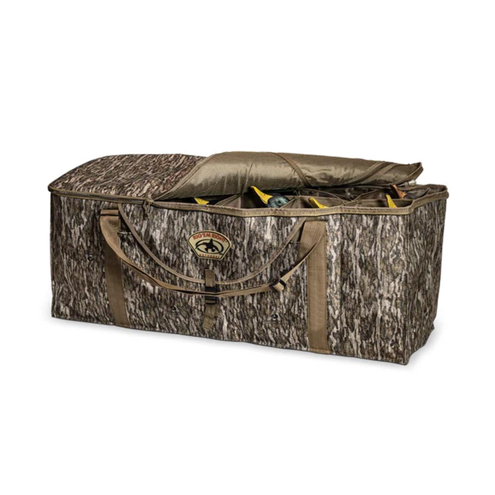 Rig'Em Right 12-Slot Deluxe Duck Decoy Bag in Mossy Oak Bottomland
