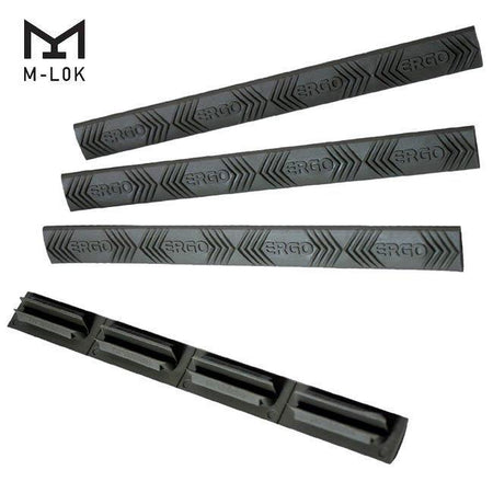ERGO 4-Slot Modular WedgeLock Rail Covers Black M-LOK Compatible 4-Pack