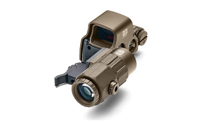 EOTECH EXPS3-0 Tan Holographic Sight, Night Vision Compatible, 68 MOA Ring/1 MOA Dot, Includes G33 Magnifier