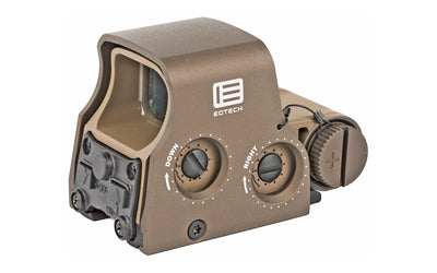 EOTech XPS2-0TAN Holographic Weapon Sight, 68 MOA Ring with 1 MOA Dot, Tan, Non-NV Compatible, Rear Buttons, CR123 Battery