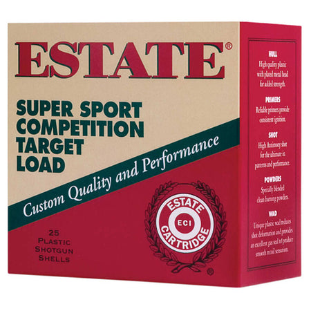 Estate Cartridge SS12L7.5 Super Sport Competition Target 12 Gauge 2.75" 1-1/8oz 7.5 Shot 1145 fps