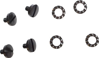 Beretta Grip Screw Kit Slotted Head 4 Matte Black Screws and Washers 92 & 80 Series