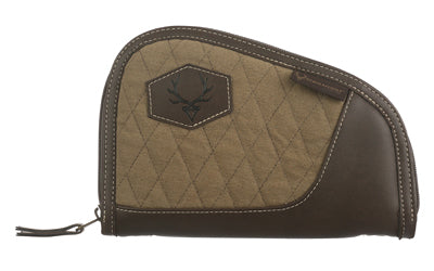Evolution Outdoor President Series Pistol Case, Fits Handguns Up to 8", Cotton Duck Canvas, Brown
