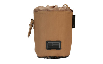 Evolution Outdoor Tactical Brass Bag, Polyester with Rubber Mesh Bottom, Cinch Top, Coyote, 51323-EV