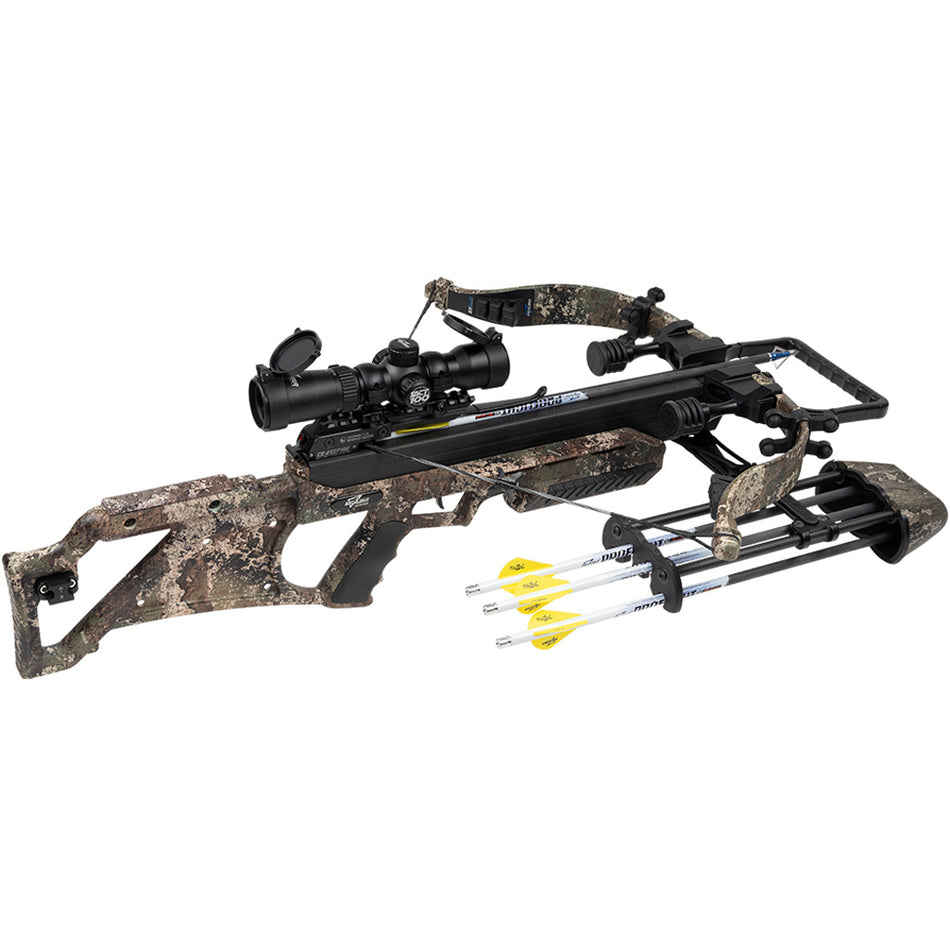 Excalibur Micro Suppressor Extreme Crossbow Strata with Tact100 Scope and Charger EXT