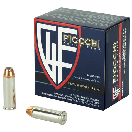 Fiocchi 44XTP25 Hyperformance Hornady XTP Hollow Point HP 240 Grain .44 Magnum