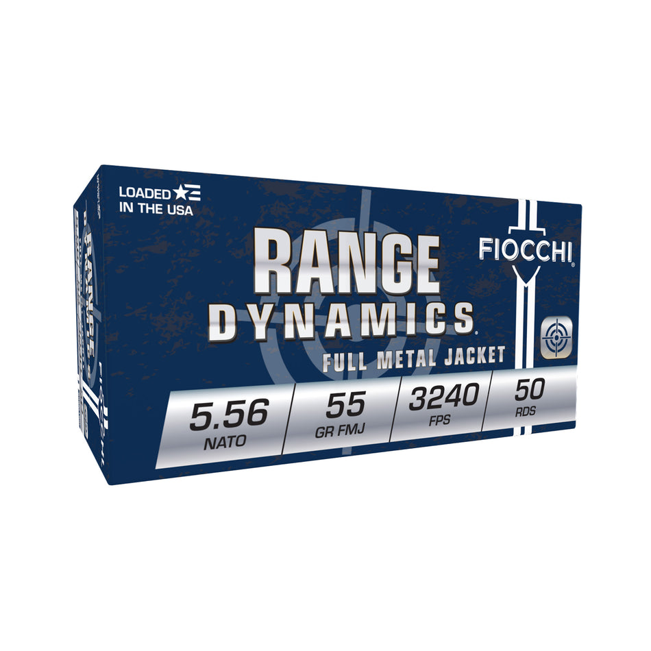 Fiocchi Range Dynamics M193 5.56x45mm NATO 55 gr FMJ ammo