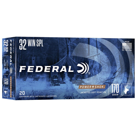 Federal PowerShok .32 Winchester Special 170 gr JSP ammo