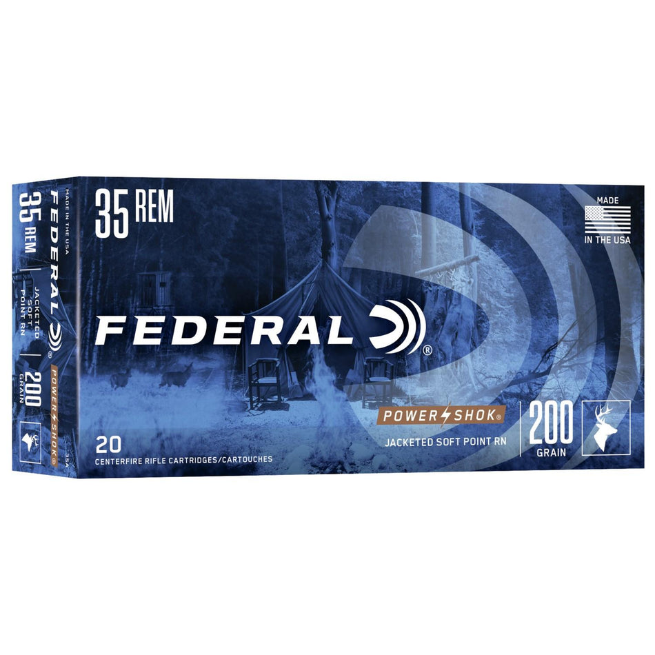Federal PowerShok .35 Remington 200 gr JSP ammo
