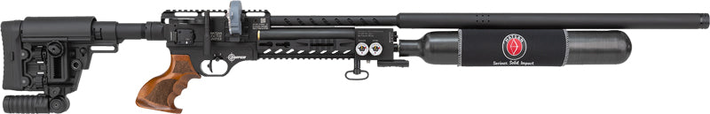 Hatsan Factor Sniper Long .22 PCP Air Rifle with 21-Round Magazine Black