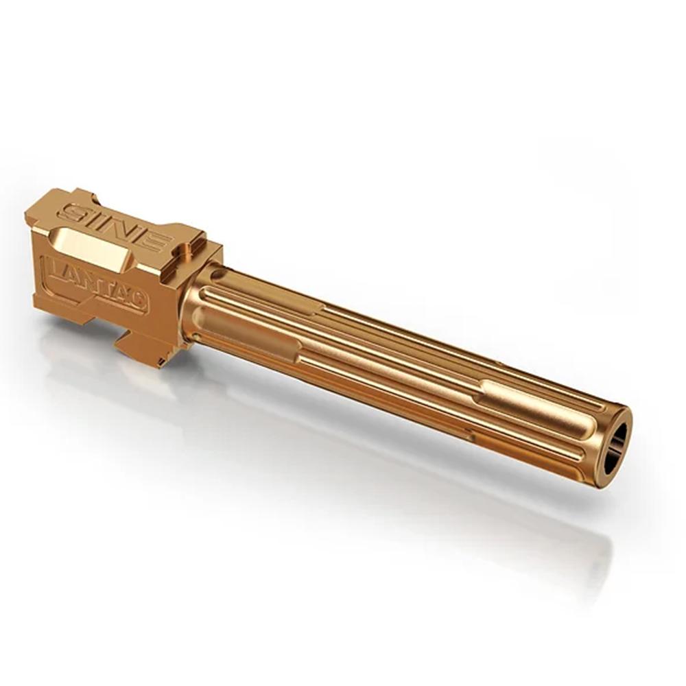 Lantac 9ine Glock 17 Fluted Non-Threaded Drop-In Barrel Bronze TiN Gen 3/4