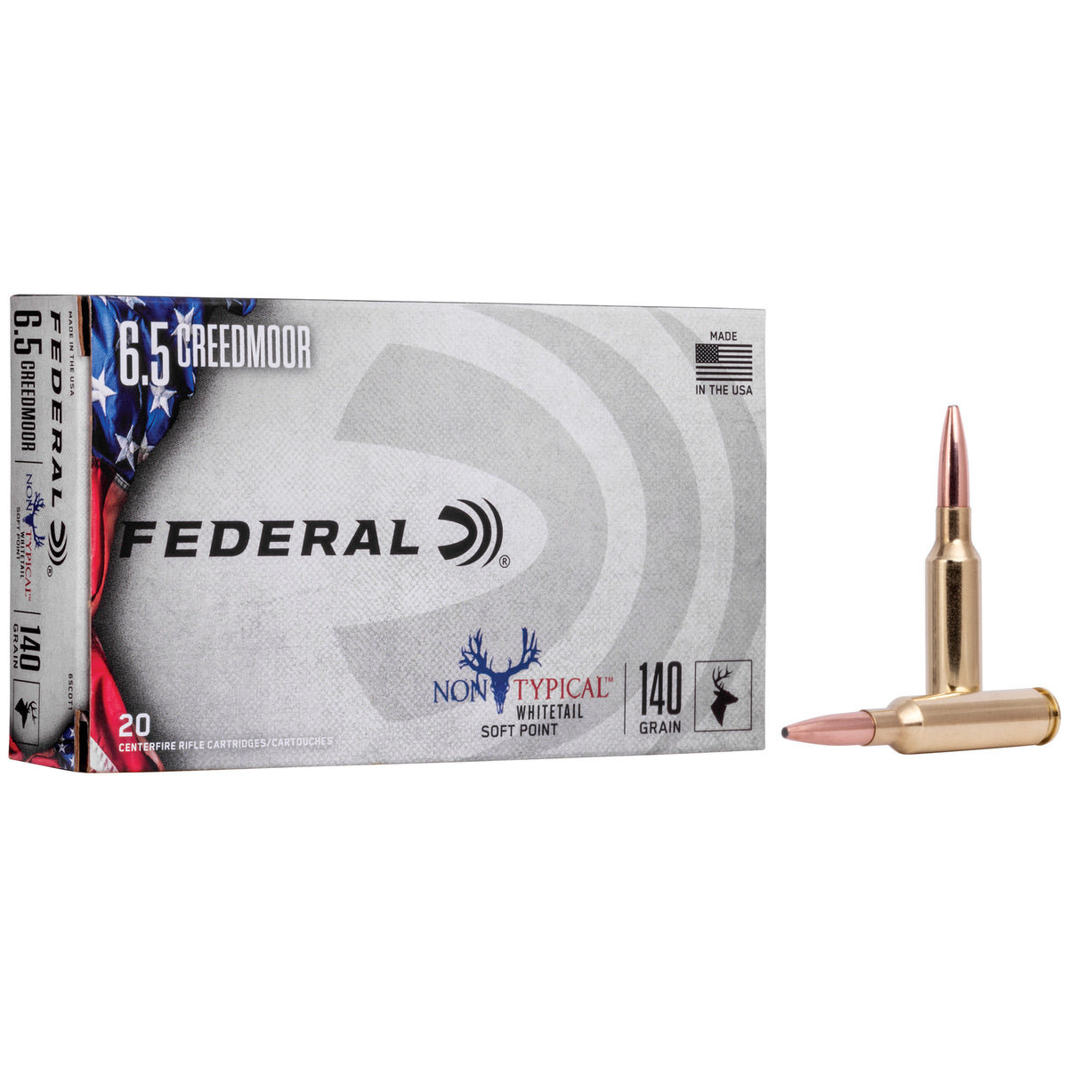 Federal 65CDT1 Non Typical Soft Point SP 140 Grain 6.5mm Creedmoor