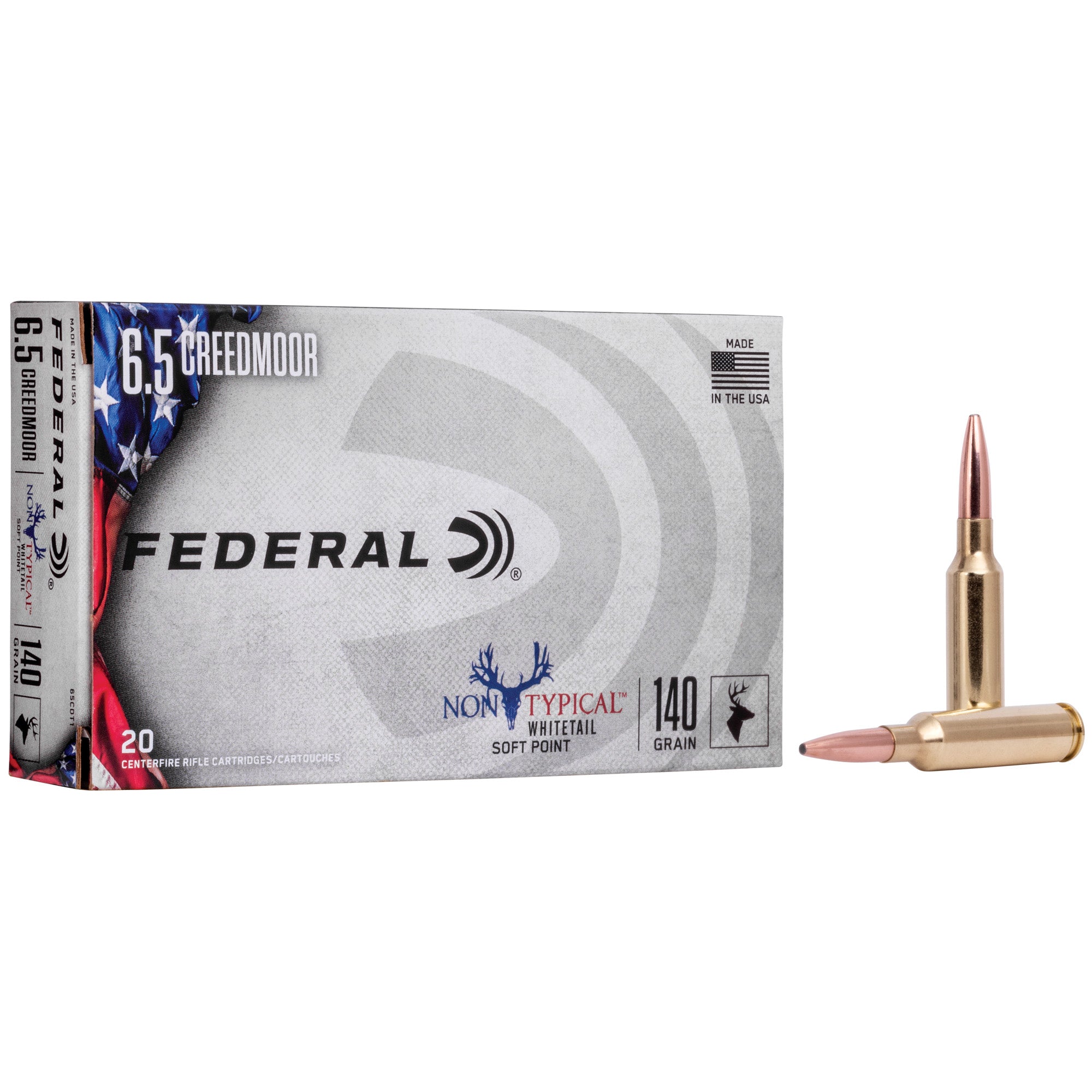 Federal 65CDT1 Non Typical Soft Point SP 140 Grain 6.5mm Creedmoor
