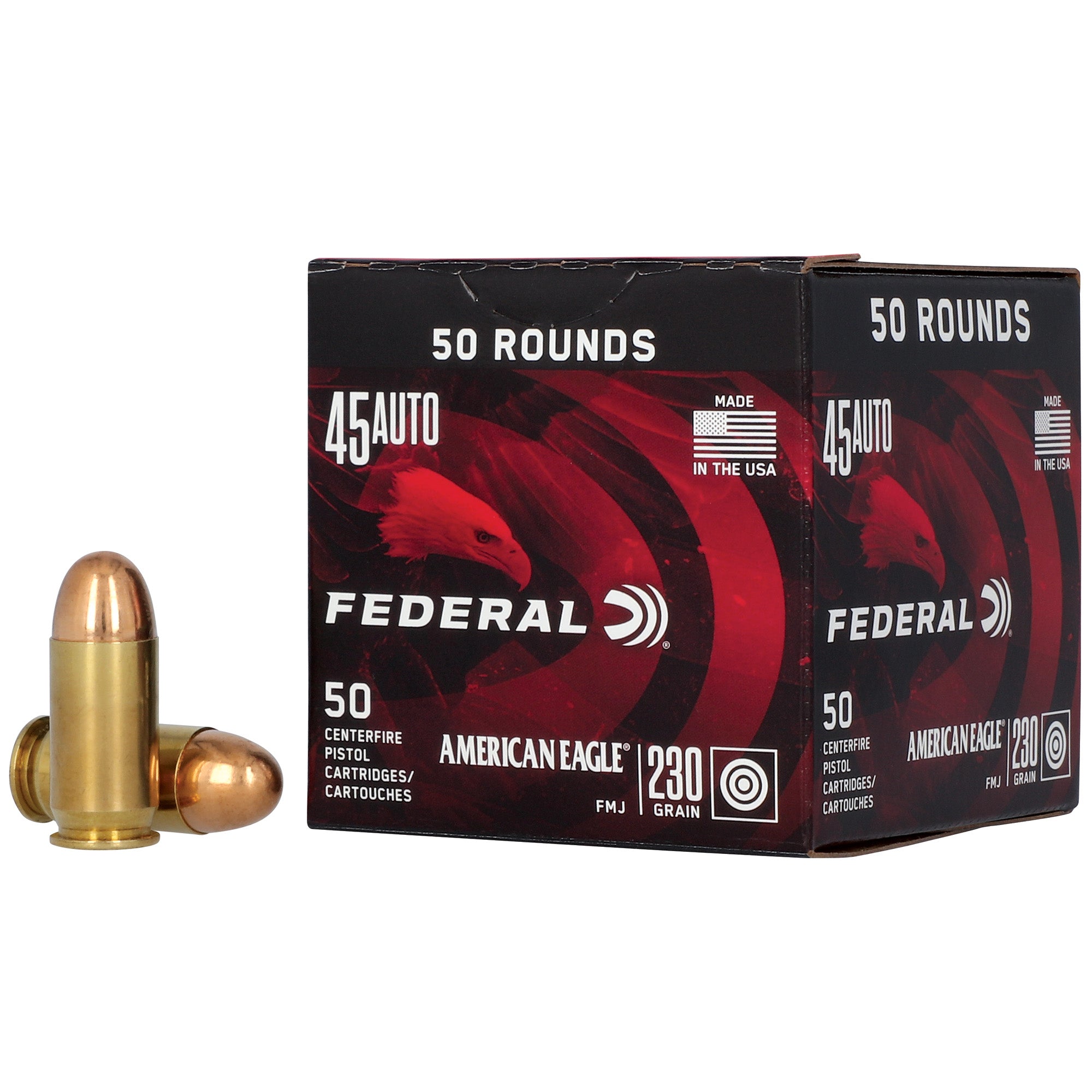 Federal American Eagle 45 Auto 230 Grain Full Metal Jacket(FMJ)