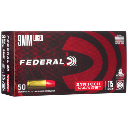 Federal Syntech Range 9mm Luger / Parabellum 115 Gr Solid 2