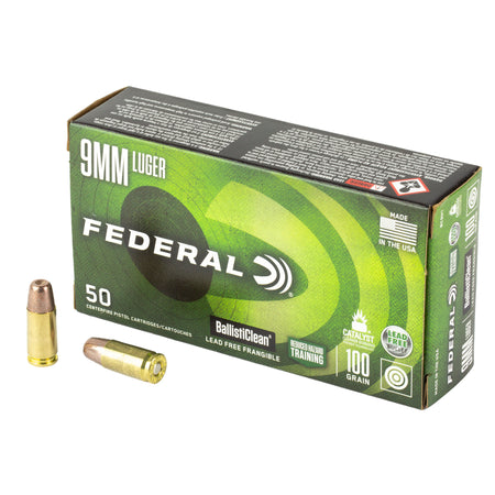 Federal BallistiClean Reduced Hazard Training 9mm Luger / Parabellum 100 gr Solid ammo