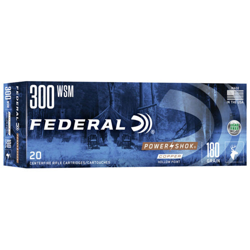 Federal Power-Shok .300 WSM 180 gr CSHP ammo