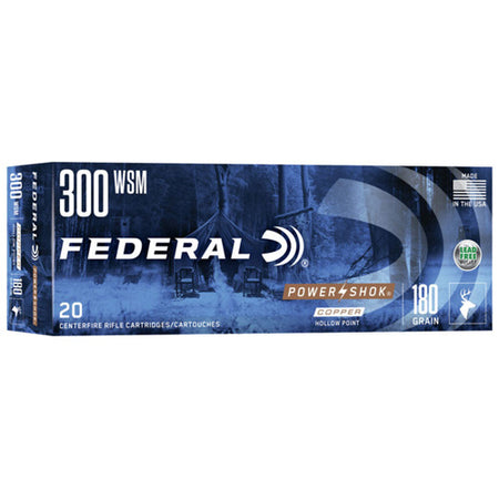 Federal Power-Shok .300 WSM 180 gr CSHP ammo