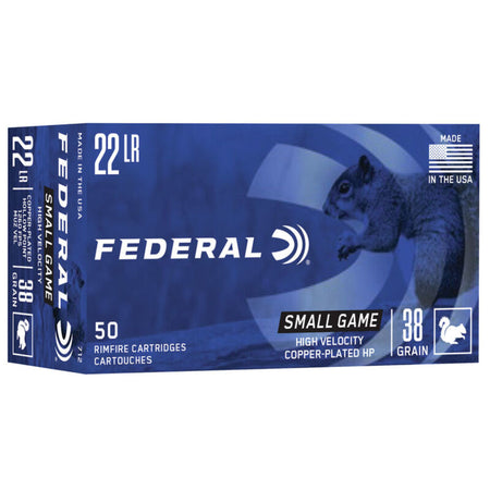 Federal Game Shok High Velocity .22 Long Rifle 38 Gr JHP 2