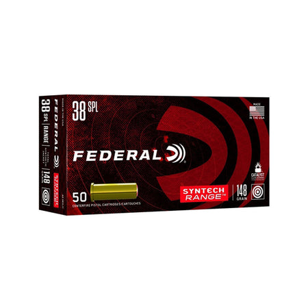 Federal Syntech Range .38 Special 148 gr Wadcutter ammo