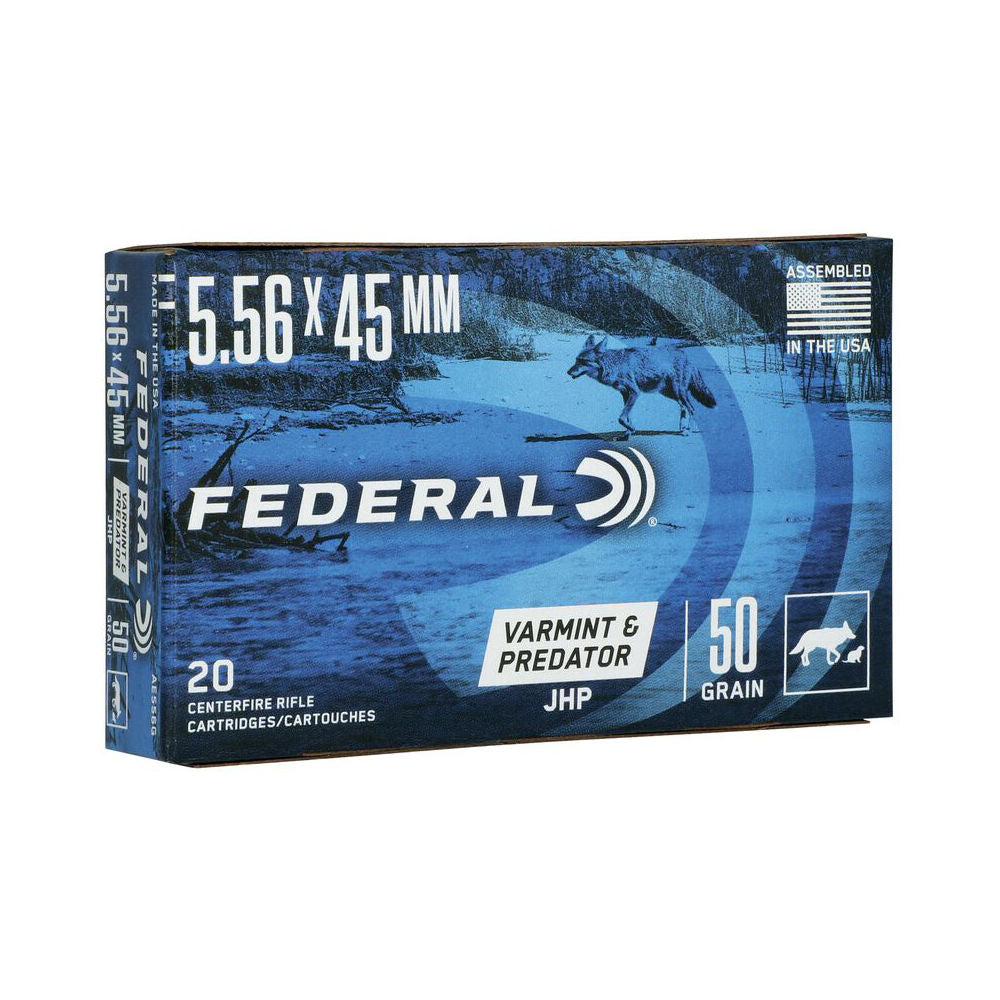 Federal American Eagle 5.56x45mm NATO 55 gr JHP ammo