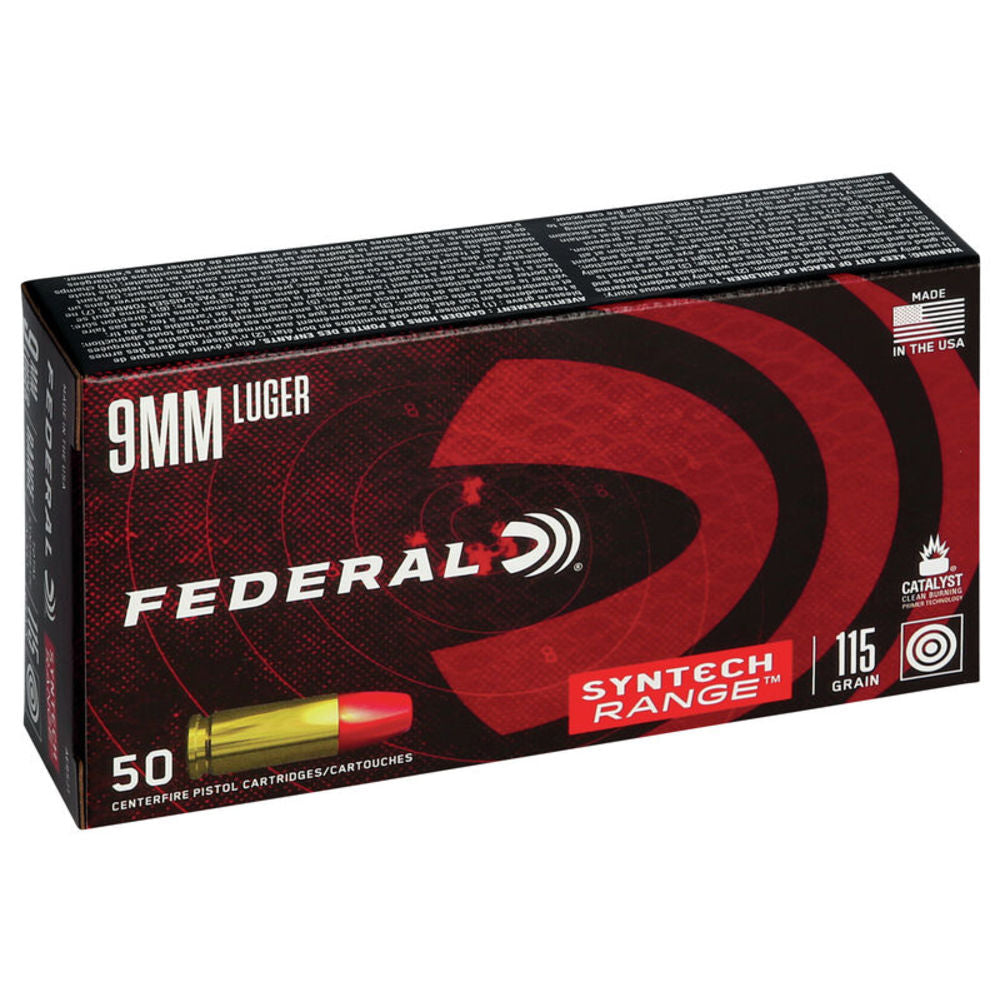 Federal Syntech Range 9mm Luger / Parabellum 115 gr Solid ammo