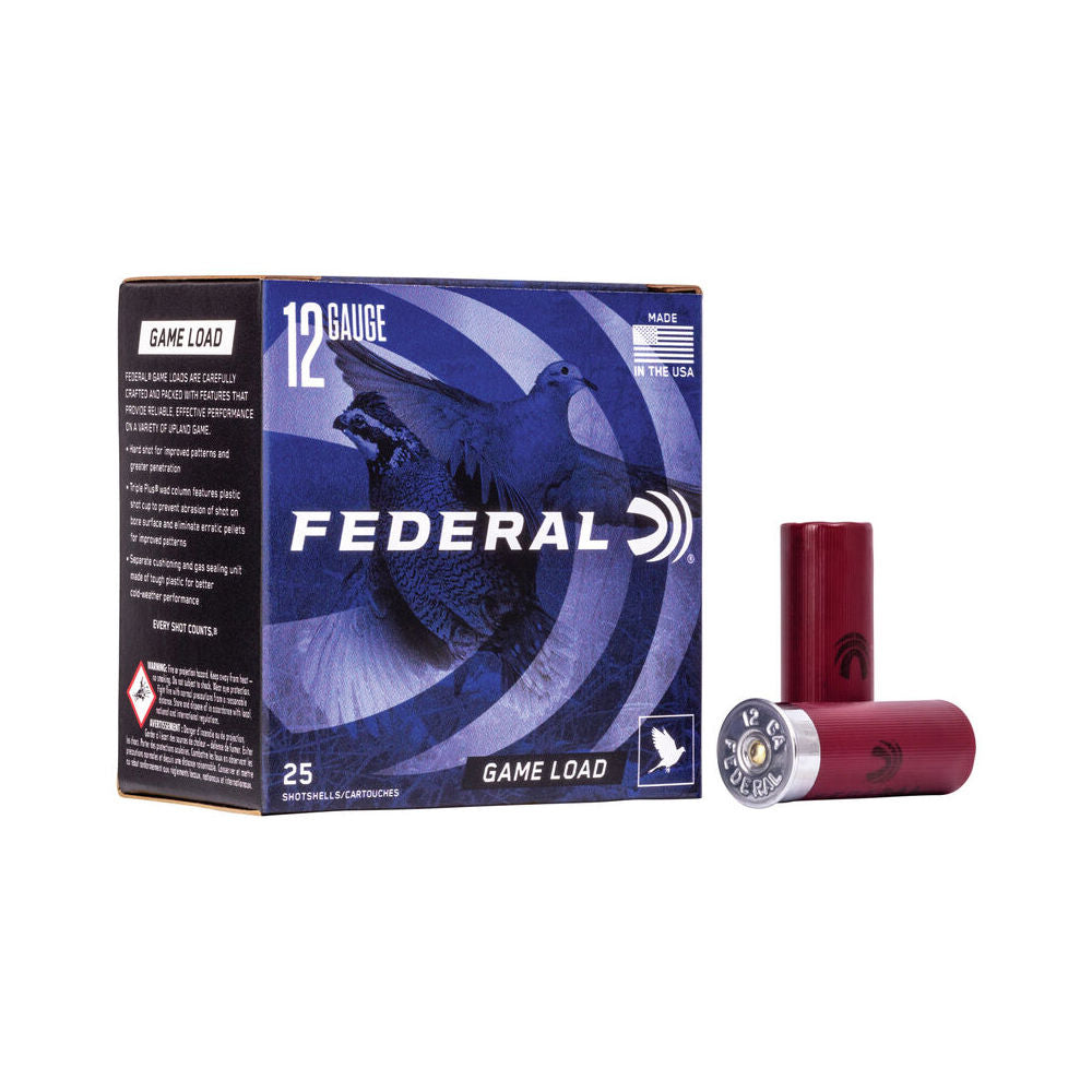 Federal Game-Shok Upland Load 12 Gauge (12 ga.) 2.75 in. 1 oz. 7.5 Shot 25 rd.