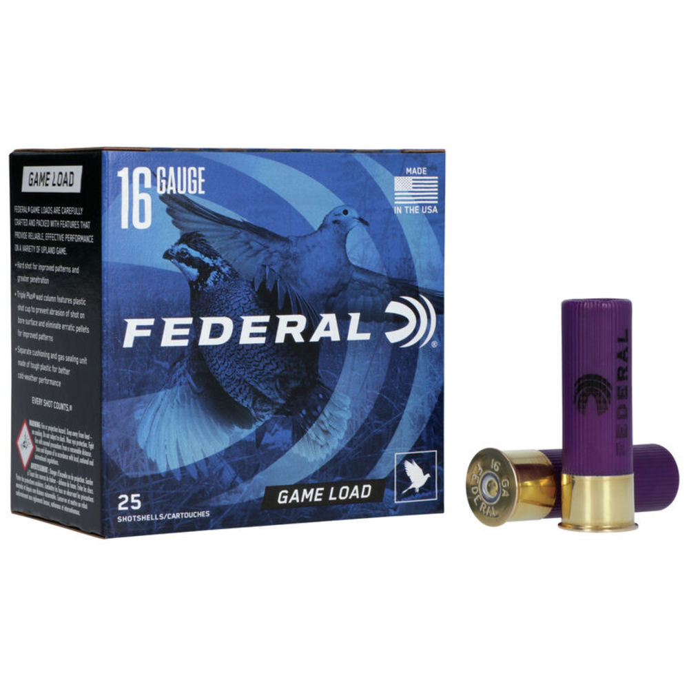 Federal H1606 Game-Shok Upland 16 Gauge 2.75" 1oz 6 Shot 1165 fps
