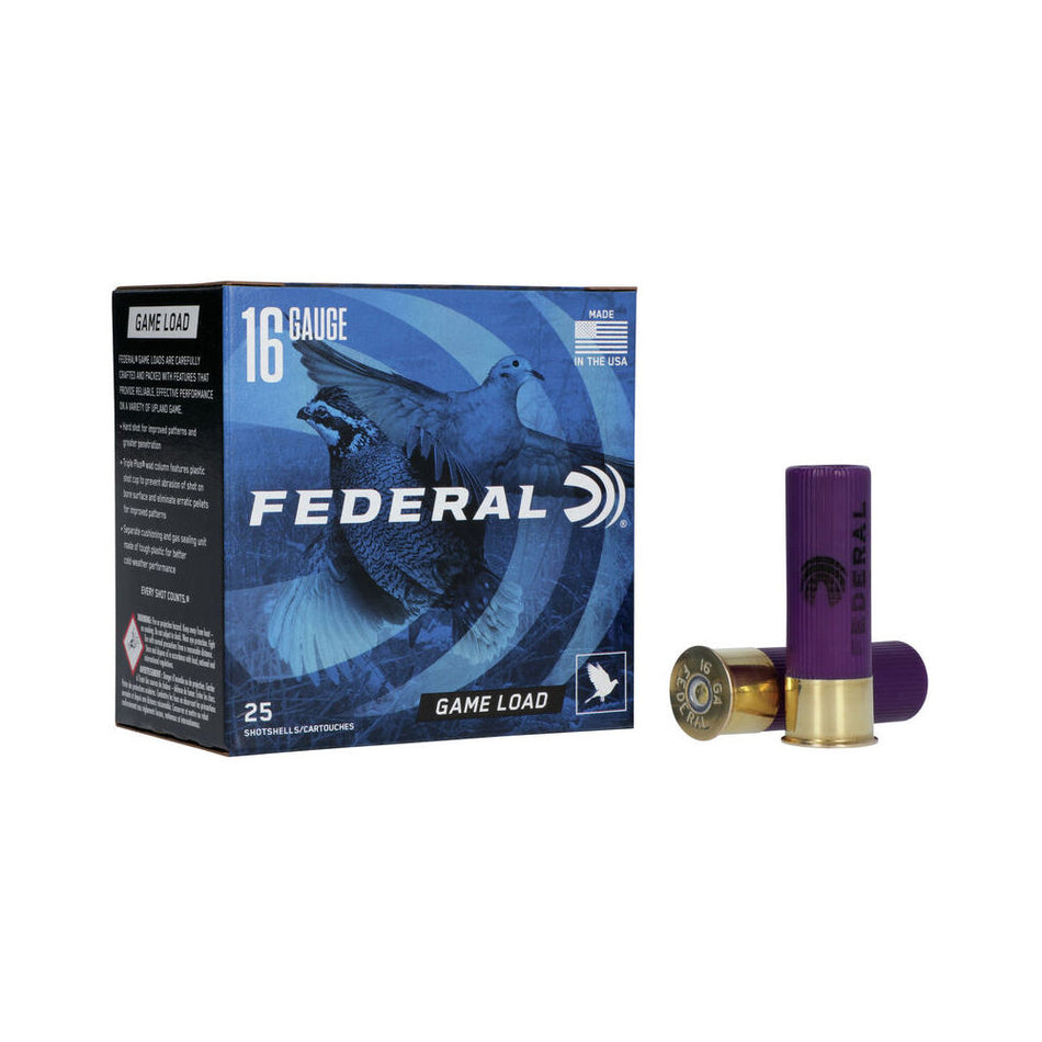 Federal H1608 Game-Shok Upland 16 Gauge 2.75" 1oz 8 Shot 1165 fps