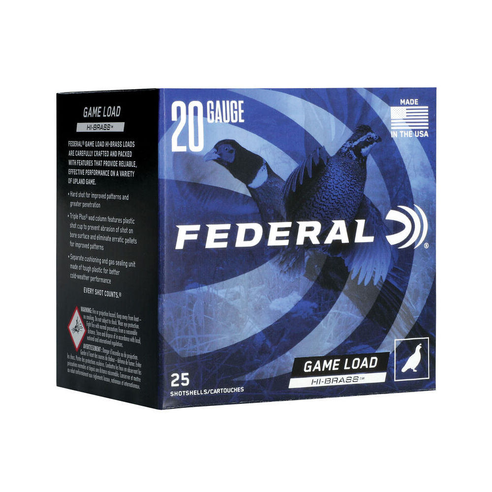 Federal H2585 Game-Shok High Brass 20 Gauge 3" 1-1/4oz 5 Shot 1300 fps
