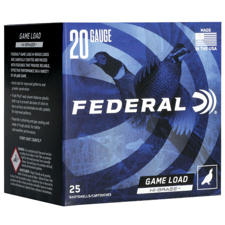 Federal Game-Shok Game Load Upland High Brass 20 Gauge 3 in / 3 in #6 1-1/4 oz