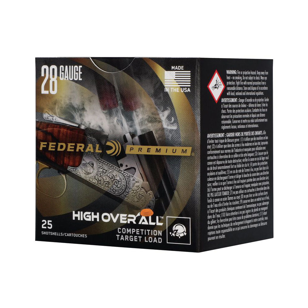 Federal Premium High Over All 1250 28 Gauge 2.75 in / 2.75 in #9 3/4 oz