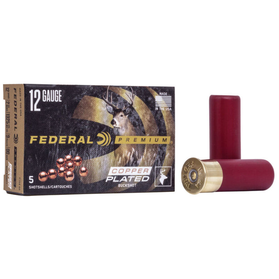 Federal P15400 Premium Magnum 12 Gauge 2.75" 1-1/8oz 00 Buck Shot 1325 fps