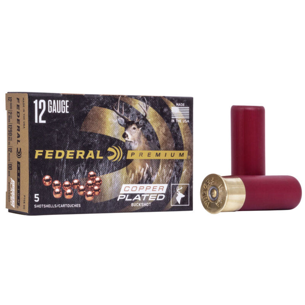 Federal P15600 Premium Magnum 12 Gauge 2.75" 1-1/2oz 00 Buck Shot 1290 fps