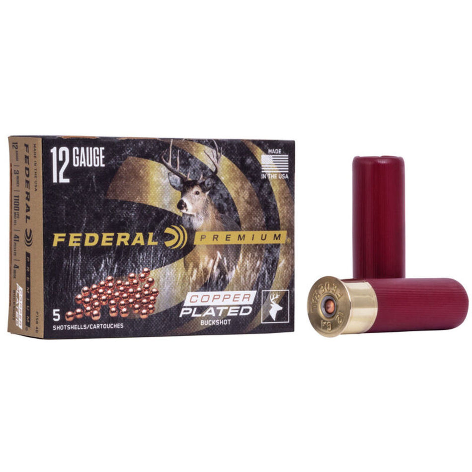Federal Premium Copper Plated Vital Shok Magnum 41 Pellets 12 Gauge 3 in / 3 in #4 Buck 2 oz