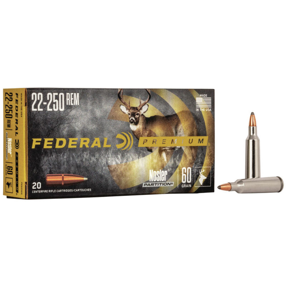 Federal Vital-Shok .22-250 Remington 60 Gr JSP