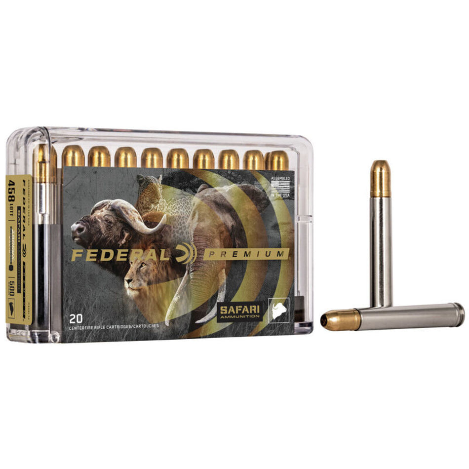 Federal Cape-Shok .458 Lott 500 gr FMJ ammo