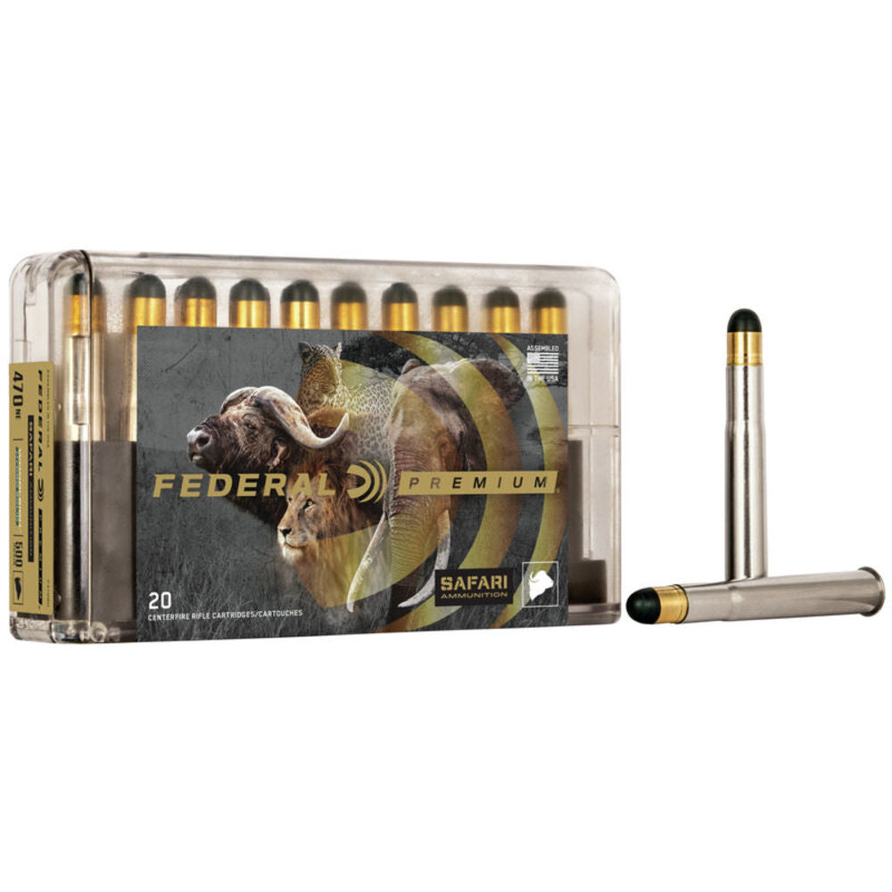 Federal Cape-Shok .470 Nitro Express 500 gr CSHP ammo