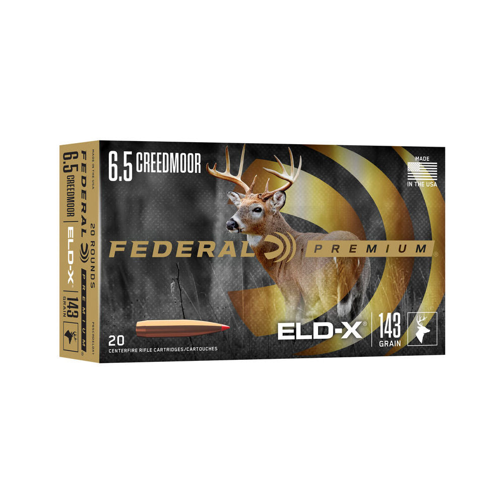 Federal Premium ELD-X 6.5mm Creedmoor 143 gr PolyTip ammo